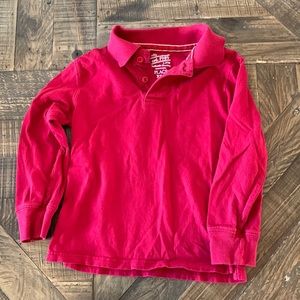 Boys red polo.